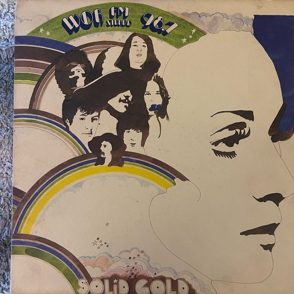 WOR FM Stereo 98.7 Solid Gold 2XLP Vinyl Record 1970 VG+ Rock Soul Funk - Picture 1 of 5